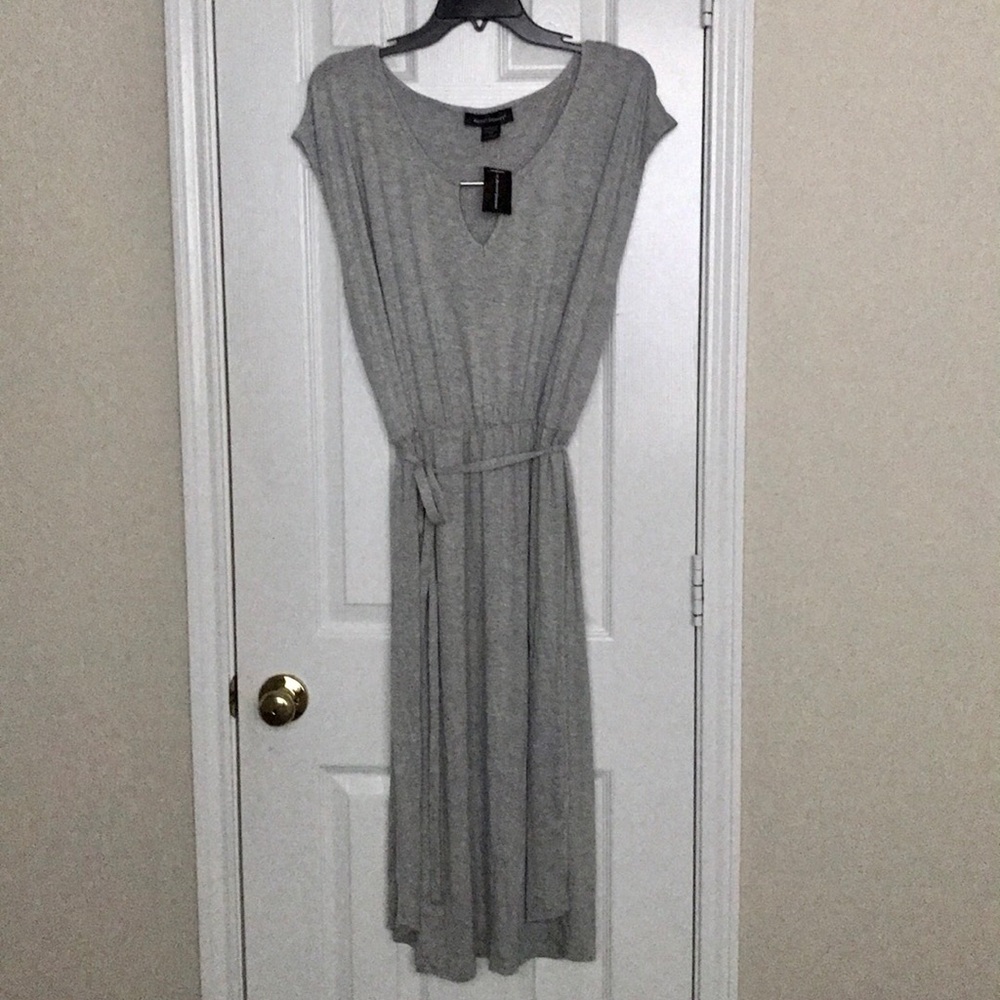 NWT Ashley Stewart Gray Cap Sleeve Dress 18/20
